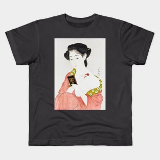 Japanese Woman Vintage Art Kids T-Shirt